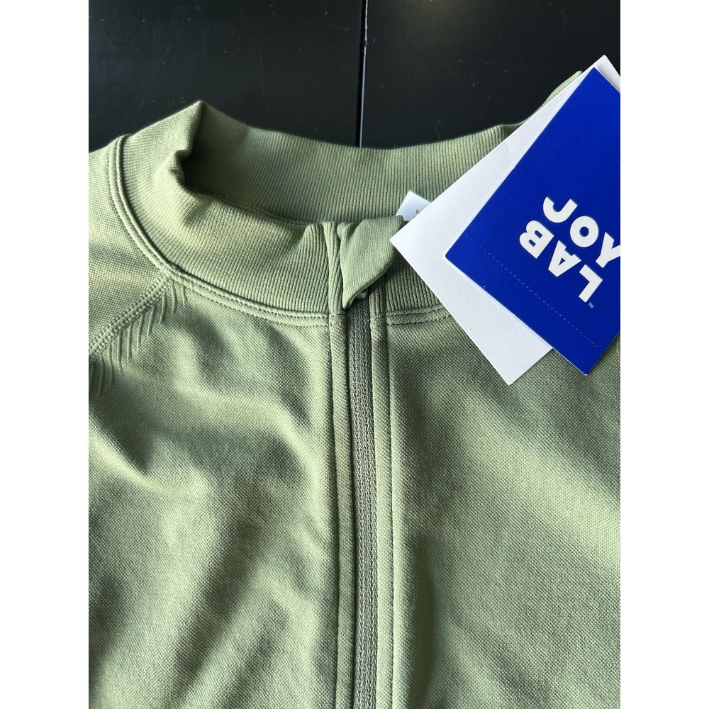 New JoyLab Green Seamless Fitted Full Zip Jacket Joy Lab, Fits Small Stretch - Picture 3 of 16